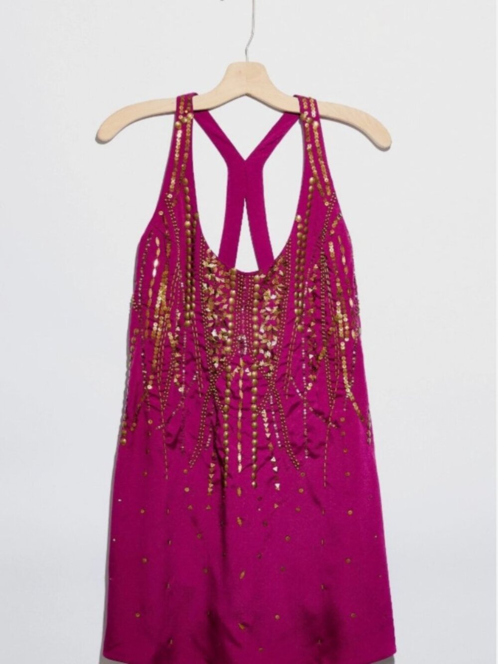 New Free People Ella Embellished Slip Dress size Small MSRP: $128 PINK